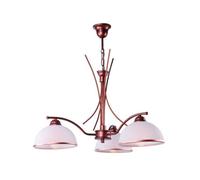 Luminosa Lighting Luminosa Patrycja Retro Multi Arm Pendant Ceiling Light Brown, 3X E27