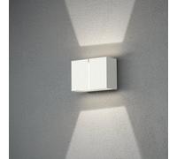 Luminosa Lighting Luminosa Pavia Outdoor Modern Up Down Wall Light White 4X 3W Led, Ip54