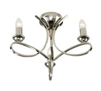 Luminosa Lighting Luminosa Penn 3 Light Semi Flush Multi Arm Ceiling Light Polished Nickel, E14
