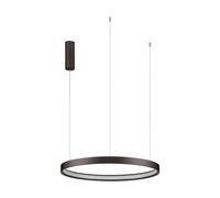 Luminosa Lighting Luminosa Perrine 60Cm Integrated Led Pendant Ceiling Light Brushed Brown Coffee Triac Dimmable Led 40W 2800Lm 3000K