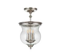 Luminosa Lighting Luminosa Pickering Lane 3 Light Lanterns Pendant Ceiling Light, Polished Nickel