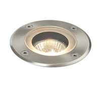 Luminosa Lighting Luminosa Pillar 1 Light Outdoor Recessed Light Marine Grade Brushed Stainless Steel, Glass Ip65, Gu10