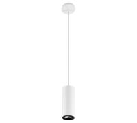 Luminosa Lighting Luminosa Pipe 1 Light Slim Ceiling Pendant White 6.8Cm, Gu10