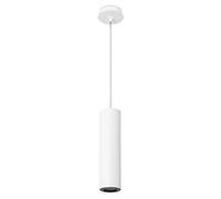 Leds-C4 Pipe - 1 Light Slim Ceiling Pendant White, Black 6.8cm, GU10