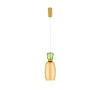 Luminosa Lighting Luminosa Pluma Slim Pendant Ceiling Light Glossy Light Green, Yellow, Gold Led 5W 450Lm 3000K