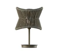 Luminosa Lighting Luminosa Polinesia 31Cm Table Lamp, 1 X E27, Ip44, Beige Oscu