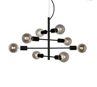 Luminosa Lighting Luminosa Portel Industrial, Retro 8 Light Multi Arm Pendant Ceiling Light, E27