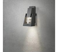 Luminosa Lighting Luminosa Potenza Outdoor Modern Wall Lamp, Dark Grey, Single Gu10, Ip54