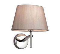 Luminosa Lighting Luminosa Princess 1 Light Single Indoor Wall Polished S/steel, Oyster, E14