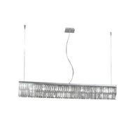 Luminosa Lighting Luminosa Prisma Crystal Pendant Ceiling Light 10 Light Chrome
