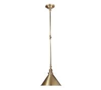 Luminosa Lighting Luminosa Provence 1 Light Indoor Wall / Ceiling Light Antique Brass, E27