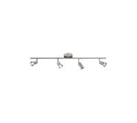 Luminosa Lighting Luminosa Quad Bar Spotlight - Brushed Chrome, 230V Gu10