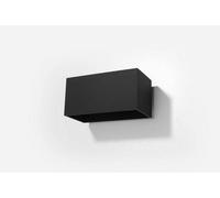 Wall lamp QUAD Maxi Black Aluminium Rectangular GU10 LED SOLLUX Light up & down