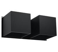 Luminosa Lighting Luminosa Quad Twin Square Up & Down Wall Lamp Black G9