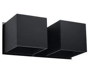 Luminosa Lighting Luminosa Quad Twin Square Up & Down Wall Lamp Black G9