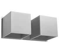 Luminosa Lighting Luminosa Quad Twin Square Up & Down Wall Lamp Grey G9