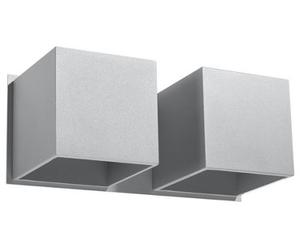 Luminosa Lighting Luminosa Quad Twin Square Up & Down Wall Lamp Grey G9