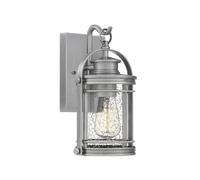 Quintiesse Booker Small Outdoor Lantern Wall Light - Aluminium