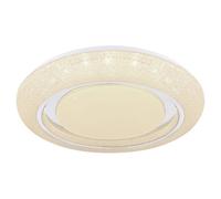 Luminosa Lighting Luminosa Rada Decorative Flush Ceiling Light White Led Dimmable 3000-6000K Remote Control Tuya Smart