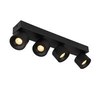 Luminosa Lighting Luminosa Rae Ceiling Spotlight Bar Matt Black 4X Led 3000K