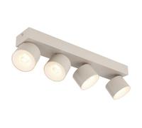 Luminosa Lighting Luminosa Rae Ceiling Spotlight Bar Matt Sand 4X Led 3000K