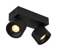 Luminosa Lighting Luminosa Rae Twin Ceiling Spotlight Matt Black 2X Led 3000K