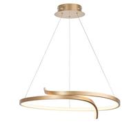 Luminosa Lighting Luminosa Rafe Led Ceiling Pendant Matt Brushed Gold & White Silicone
