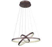 Luminosa Lighting Luminosa Ralph Pendant Ceiling Light Coffee Colored Matt 3X Led Dimmable 3000K