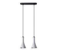 Luminosa Lighting Luminosa Rea Modern Bar Pendant Ceiling Light Concrete 2X E14