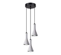 Luminosa Lighting Luminosa Rea Modern Cluster Pendant Ceiling Light Concrete 3X E14