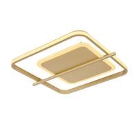 Luminosa Lighting Luminosa Reball Integrated Led Semi Flush Ceiling Light Gold Colors Led 3000K