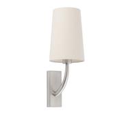 Luminosa Lighting Luminosa Rem Wall Light With Shade Nickel, E27