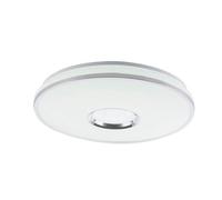 Luminosa Lighting Luminosa Rena Integrated Led Semi Flush Ceiling Light White Led Dimmable 3000-6500K Remote Control Timer