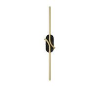 Luminosa Lighting Luminosa Renaissance Modern Integrated Led Wall Lamp Brass, Black 3000K 250Lm White Shade