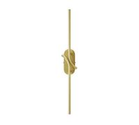 Luminosa Lighting Luminosa Renaissance Modern Integrated Led Wall Lamp Brass, Gold 3000K 200Lm White Shade