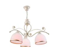 Luminosa Lighting Luminosa Retro Multi Arm Pendant Ceiling Light White, 3X E27