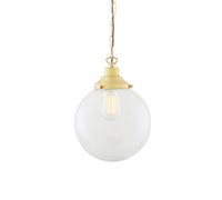 Luminosa Lighting Luminosa Riad 25Cm Globe Pendant, Satin Brass