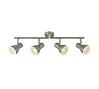 Luminosa Lighting Luminosa Riado Ceiling Spotlight Bar Satin Nickel 4Xe14