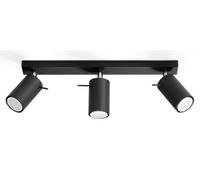 Luminosa Lighting Luminosa Ring 3 Light Spotlight Bar Black, Gu10