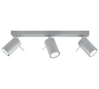 Luminosa Lighting Luminosa Ring 3 Light Spotlight Bar Grey, Gu10