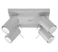 Luminosa Lighting Luminosa Ring 4 Light Spotlight Cluster Grey, Gu10