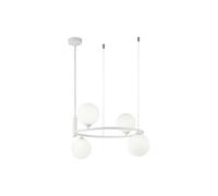Luminosa Lighting Luminosa Ring Ceiling Pendant Lamp White, 4 Light, G9