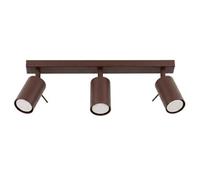 Luminosa Lighting Luminosa Ring Ceiling Spotlight Bar Brown 3X Gu10