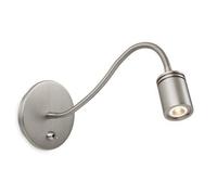 Luminosa Lighting Luminosa Ritz Led 1 Light Flexi Switched Indoor Wall Light Brushed Nickel