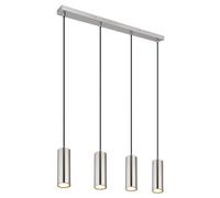 Luminosa Lighting Luminosa Robby Bar Pendant Ceiling Light Nickel Matt 4X Gu10 3000K
