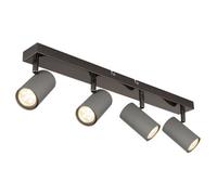 Luminosa Lighting Luminosa Robby Ceiling Spotlight Bar Gunmetal 4X Gu10