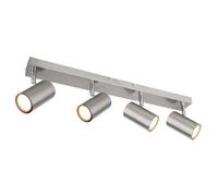 Luminosa Lighting Luminosa Robby Ceiling Spotlight Bar Nickel Matt 4X Gu10