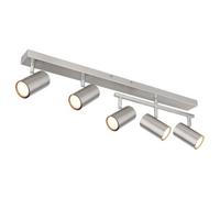 Netlighting Robby Ceiling Spotlight Bar Nickel Matt 5x GU10 in Grey Netlighting Grey