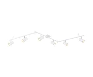 Luminosa Lighting Luminosa Robby Ceiling Spotlight Bar White 6X Gu10