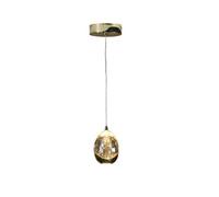 Schuller Valencia LED pendant light Rocio 1-bulb, metal, glass, gold